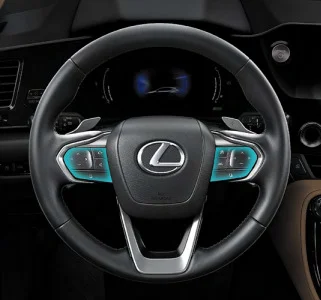 Vô-lăng gỗ kết hợp da — NX 350h